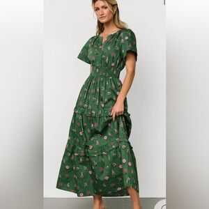 Baltic Born Kiana Poplin Maxi Dress (Green)